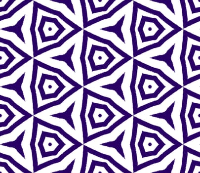 Mosaic seamless pattern. Purple symmetrical kaleidoscope background. Textile ready memorable print, swimwear fabric, wallpaper, wrapping. Retro mosaic seamless design.