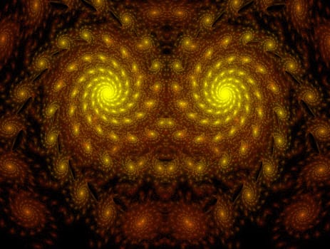 Imaginatory lush fractal texture image abstract background