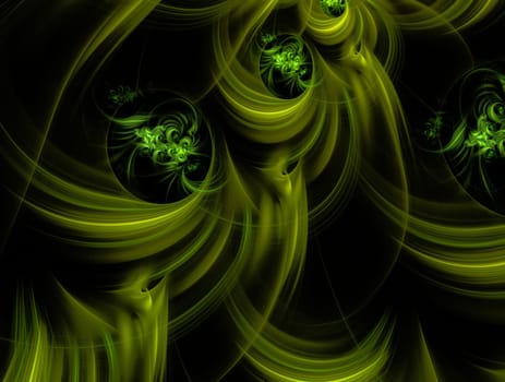 Imaginatory lush fractal texture image abstract background