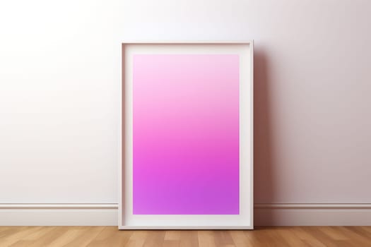 Abstract interior Gradient Poster, Colorful Pink Poster, Trending , Aesthetic Hot Pink print. Generative AI.