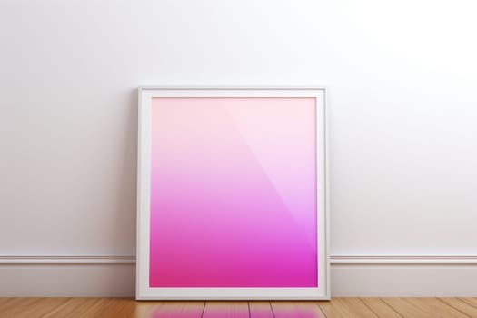 Abstract interior Gradient Poster, Colorful Pink Poster, Trending , Aesthetic Hot Pink print. Generative AI.