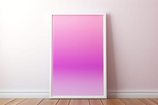 Abstract interior Gradient Poster, Colorful Pink Poster, Trending , Aesthetic Hot Pink print. Generative AI.