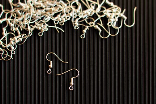 Earring Hooks Kit. Wires Fish Hooks Open Jump Rings Earplugs for DIY Jewelry Making Supplies Accessories. accessories for earrings. High quality photo
