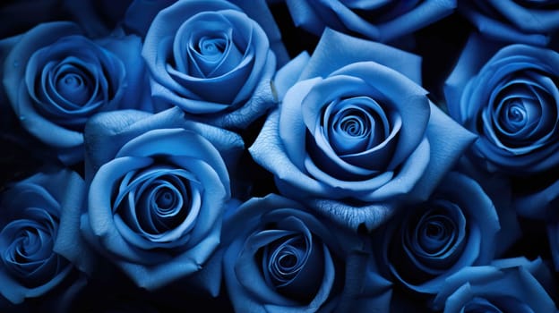 blue roses, meaningful, wallpaper  , Generate AI
