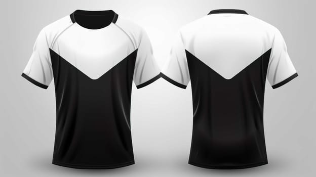 Black And White Golf Tee Shirts Front Back  design , Generate AI