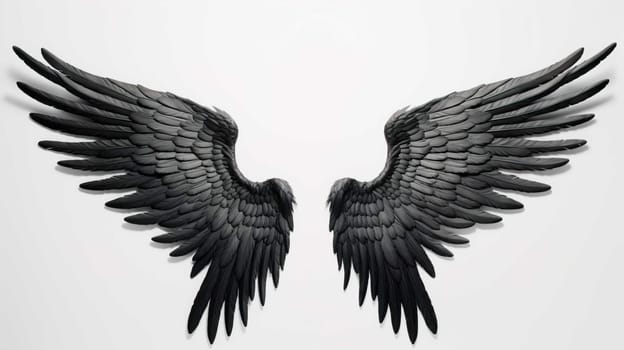  Black Angle Wings  , Generate AI