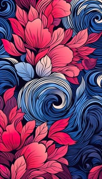 Art style pattern colorful for wedding invitation, wall art and card template   Generate AI