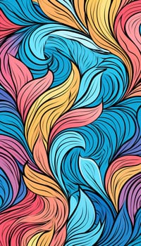 Art style pattern colorful for wedding invitation, wall art and card template   Generate AI