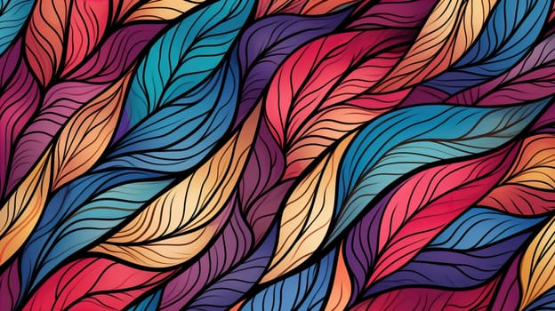 Art style pattern colorful for wedding invitation, wall art and card template   Generate AI