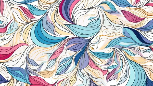 Art style pattern colorful for wedding invitation, wall art and card template   Generate AI