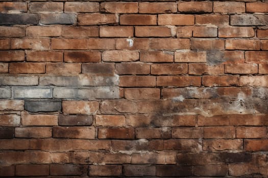 Background with a pattern of an old red brick wall.