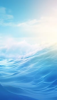 Blue Water Wave Images , palette color , for design banner wallpaper background Generate AI