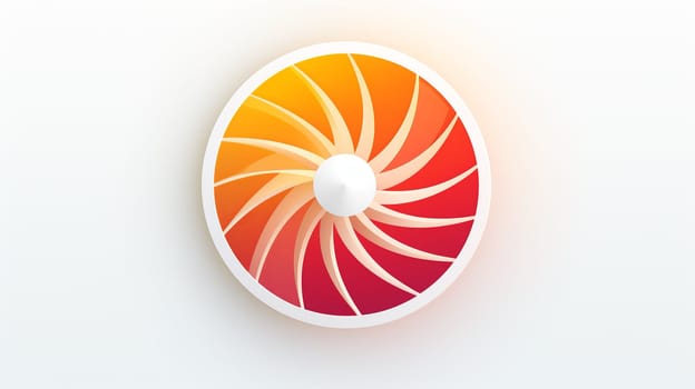 Logo sun simple , Generate AI