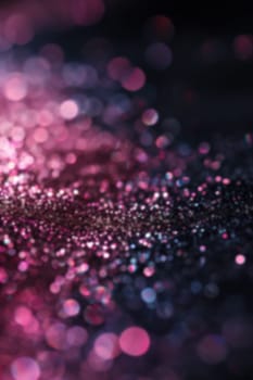 A mesmerizing pink glitter background with soft bokeh, perfect for beauty products, romantic settings, or festive designs. Abstract vertical backdrop with shiny particles. Generative AI