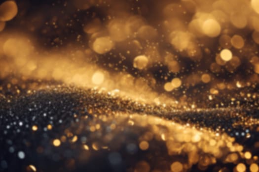 A sparkling golden bokeh background, ideal for festive occasions, luxury branding, or elegant product showcases. Generative AI