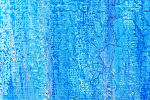 Texture of canvas painted blue with veins. Texture and backgrounds