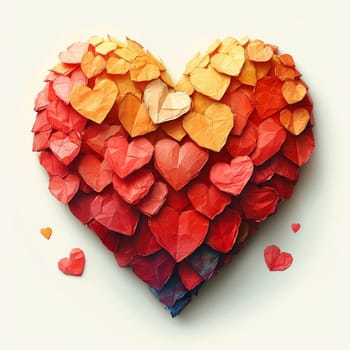 Colorful hearts pattern. Valentine's Day background. High quality photo