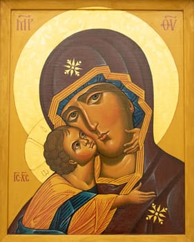 Icon of jesus and mary. High quality photo