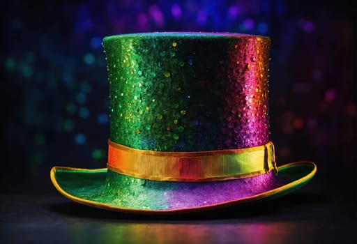 St. Patrick's Day Top Hat. Generative AI. High quality illustration