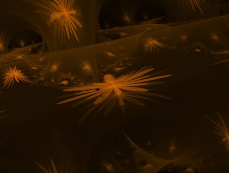 Imaginatory lush fractal texture image abstract background