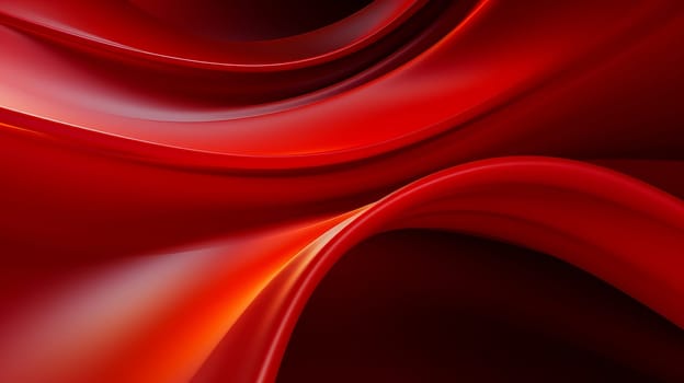 Beautiful luxury 3D modern abstract neon red background composed of waves with light digital effect