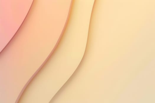 Soft pastel beige waves. Perfect for branding, elegant stationery, and creative projects. Nude gradient backdrop. Generative AI
