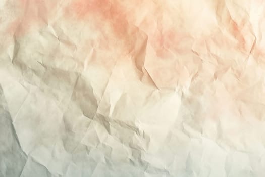 Abstract background with warm beige and pastel tones, reminiscent of crumpled paper or earthy terrain, ideal for creative designs, backgrounds, overlays. Nude gradient backdrop. Generative AI