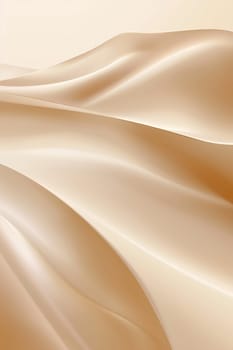 Abstract beige waves, ideal for backgrounds in luxury goods advertising, sophisticated web design, editorial layouts, or upscale product packaging. Nude gradient backdrop. Generative AI