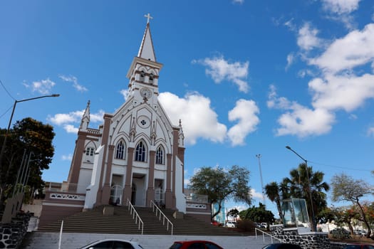 jequie, bahia, brazil - november 9, 2023: view of the cathedral of saint antonio de padua in the city of Jequie, in southwestern Bahia.