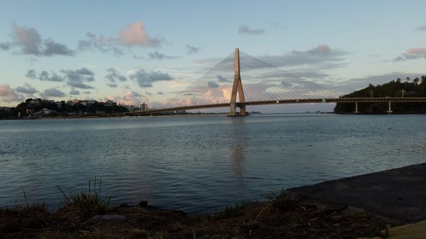 ilheus, bahia, brazil - december 10, 2023: view of the Jorge Amado bridge in the city of Ilheus, in the south of Bahia.
