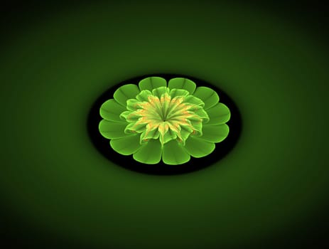 Imaginatory lush fractal texture image abstract background