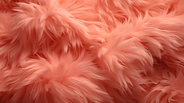 Vibrant coral feathers create a lush and soft texture in a full frame.