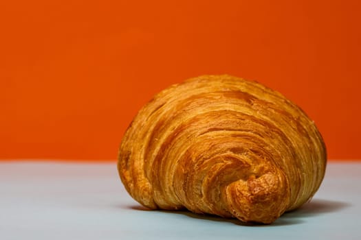 Delicious, fresh croissants. French breakfast concept