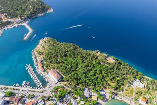 Coastal town of Makarska in Croatia is renowned for its tourism offerings and idyllic beaches.