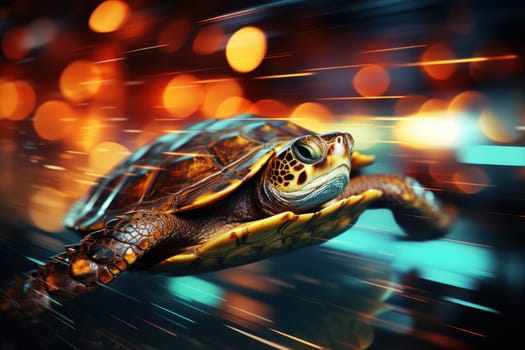 Turtle that runs at the speed of light. Generative AI.