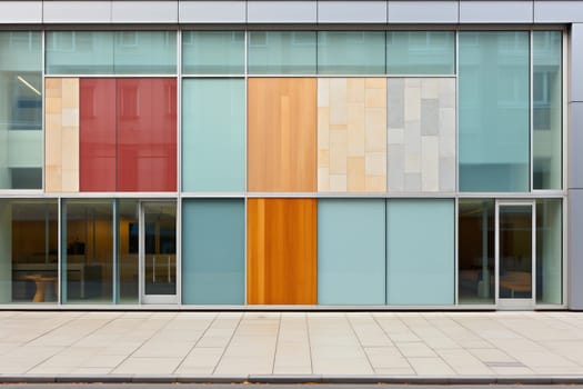 Minimalism exterior composition for the facade details. Generative AI.