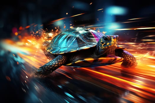 Turtle that runs at the speed of light. Generative AI.
