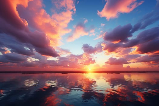 beautiful cloud and sky photograph. Generative AI.