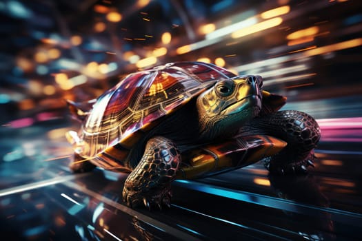 Turtle that runs at the speed of light. Generative AI.