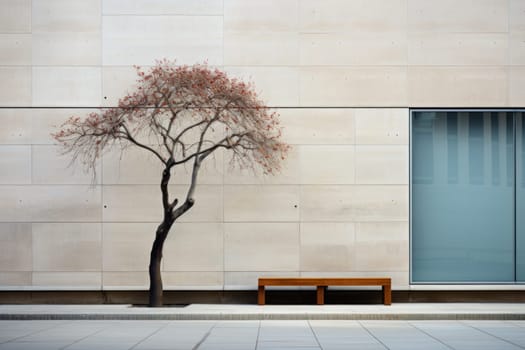 Minimalism exterior composition for the facade details. Generative AI.