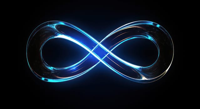 Dynamic Spiral - A Vibrant Neon Light Glowing in Infinite Motion
