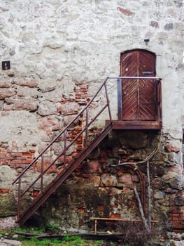 old house in vyborg russia.