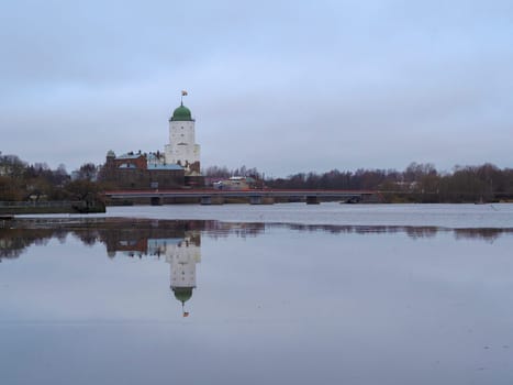 Vyborg, Russia, Leningrad Region - 17.01.2020. Old Swedish castle in Vyborg, Leningrad region, Russia.