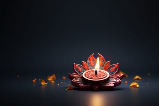 Diwali is an Indian holiday, the festival of fire. Generative AI.