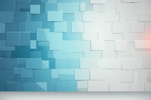 A wall walling ,flat Animation for textbook, colors shades of light blue. Generative AI.