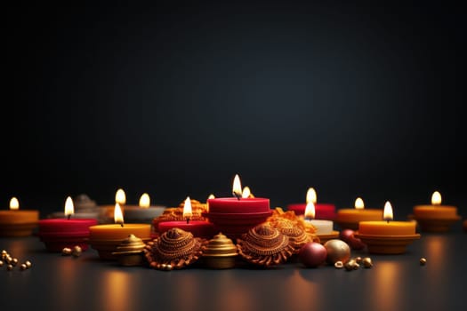 Diwali is an Indian holiday, the festival of fire. Generative AI.