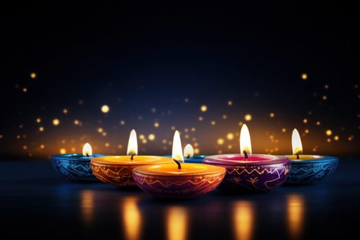 Diwali is an Indian holiday, the festival of fire. Generative AI.