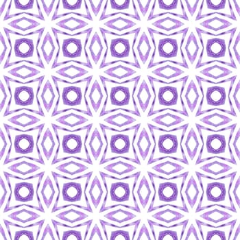 Exotic seamless pattern. Purple fabulous boho chic summer design. Summer exotic seamless border. Textile ready cute print, swimwear fabric, wallpaper, wrapping.