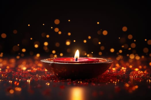 Diwali is an Indian holiday, the festival of fire. Generative AI.