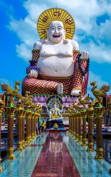 Wat Plai Laem Temple on Koh Samui, Surat Thani Province in Thailand